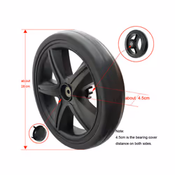 Universal Stroller Wheels For Baby Trolley Including Tyre Different Size Front And Back Wheel Cart Accessories - 28cm back B