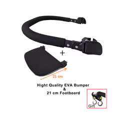 MomTan Baby Stroller Accessories Armrest PU Leather Bumper Bar Handrail Extend Footboard Hook For Babyzen YOYO 2  YOYO+ - EVA ...