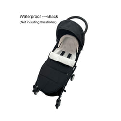 Universal Baby Strolle Accessories Footmuff  Warm Sleepsacks Pram Waterproof Socks For Babyzen YOYO Baby Stroller Accessories - Waterproof black