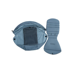 175 Sunshade &Seat Cushion for Yoyo/Yoyo2/Yoya 2Pcs/Set Hood &Mattress with Stroge Bag Breathable Mesh Stroller Accessories - 2pcs lake blue