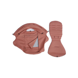 175 Sunshade &Seat Cushion for Yoyo/Yoyo2/Yoya 2Pcs/Set Hood &Mattress with Stroge Bag Breathable Mesh Stroller Accessories - 2pcs ginger pink