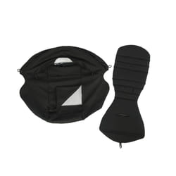 175 Sunshade &Seat Cushion for Yoyo/Yoyo2/Yoya 2Pcs/Set Hood &Mattress with Stroge Bag Breathable Mesh Stroller Accessories - 2pcs black