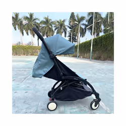 175 Sunshade &Seat Cushion for Yoyo/Yoyo2/Yoya 2Pcs/Set Hood &Mattress with Stroge Bag Breathable Mesh Stroller Accessories - 2pcs black