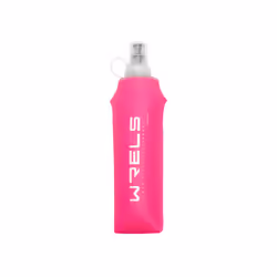 Outdoor Collapsible Silicone Bite Size Water Bottle Running Camping Hiking Travel Convenient Water Bottle - pink-500ml