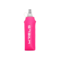 Outdoor Collapsible Silicone Bite Size Water Bottle Running Camping Hiking Travel Convenient Water Bottle - pink-500ml