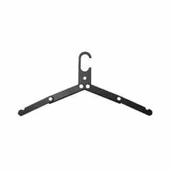 Lightweight Aluminum-Alloy Multifunction Portable Folding Clothes Hanger Outdoor - Black