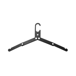 Lightweight Aluminum-Alloy Multifunction Portable Folding Clothes Hanger Outdoor - Black