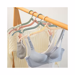 Multifunctional Folding Clothes Hanger Portable Clothes Hanger Foldable Drying Rack Space Saving Stand - 5PC, Nordic blue