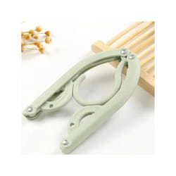 Multifunctional Folding Clothes Hanger Portable Clothes Hanger Foldable Drying Rack Space Saving Stand - 5PC, Light green