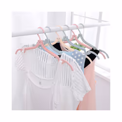 Multifunctional plastic foldable clothes hanger travel space saving simple clothes support creative portable clothes hanger - yellow-4pcs
