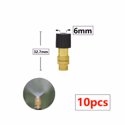 10PCS 5 Types of Micro Drip Irrigation Misting Brass Nozzle Garden Spray Cooling Parts Copper Sprinkler with Connector - A