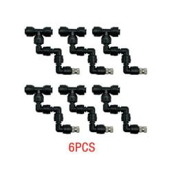 6Pcs Terrarium Spray Adjustable Misting Nozzles 360 Degree Rotating Fogger Sprinkler For Reptiles Greenhouse Quick Connectors - 6pcs Sprinkler