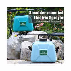 Electric Sprayer 5L Watering Can With Spray Gun Automatic Garden Plant Mister USB Rechargeable Irrigation Tool Electric - Blue