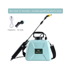 5L Electric Plant Sprayer Multipurpose Irrigation Sprinkler USB Rechargeable Adjustable Garden Irrigation Spray - 5L Blue
