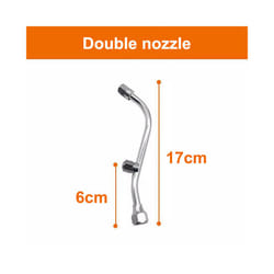 hole Electric Spray Nozzle Atomizing Stainless Steel Fan Nozzle Motorized Sprayer nozzle for Agriculture - 2 holes