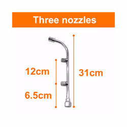 hole Electric Spray Nozzle Atomizing Stainless Steel Fan Nozzle Motorized Sprayer nozzle for Agriculture - 3 holes