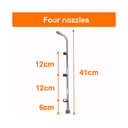 hole Electric Spray Nozzle Atomizing Stainless Steel Fan Nozzle Motorized Sprayer nozzle for Agriculture - 4 holes