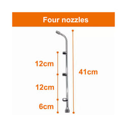 hole Electric Spray Nozzle Atomizing Stainless Steel Fan Nozzle Motorized Sprayer nozzle for Agriculture - 4 holes