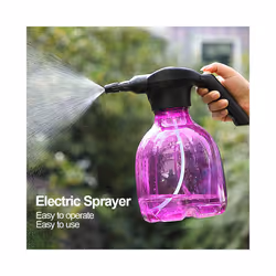 Electric Mist Spray Bottle Automatic Garden Watering Can Adjustable Water Sprayer - Manual Spay Head
