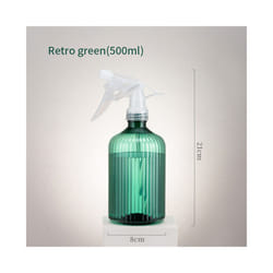 500ml Spray Bottle Watering Can Gardening Plant Flower Irrigation Mist Sprayer Household Disinfection Cleaning Hairdressing - Retro green