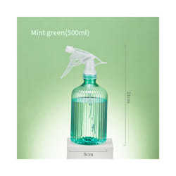 500ml Spray Bottle Watering Can Gardening Plant Flower Irrigation Mist Sprayer Household Disinfection Cleaning Hairdressing - Mint Green