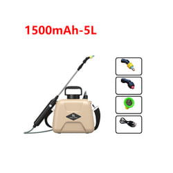 Portable Electric Sprayer atering Spray Irrigation Tool USB Rechargeable Telescopic Handle withfor Plant Irrigation - 5L-Yellow-1500mAh