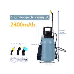 5L Electric Sprayer Rechargeable Automatic Atomization Plant Sprayer Gardening Irrigation Sprinkler Shoulder Type Watering - D Sprayer