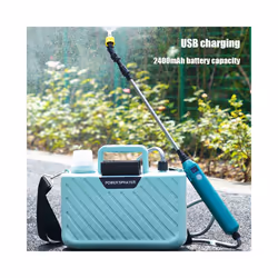 5 L Powerful Electric Sprayer Electric Sprayer with 2 Mist Nozzles USB Rechargeable Electric Garden Sprayer for Orchard - Green