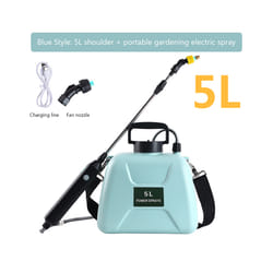 Electric Sprayer Garden Automatic Atomization USB 2000mAh Plant Sprayer Bottle Sprinkler Watering Can Agricultural Spray - Blue