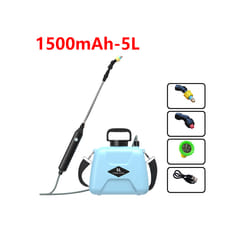 Portable Electric Sprayer atering Spray Irrigation Tool USB Rechargeable Telescopic Handle withfor Plant Irrigation - 5L-Blue