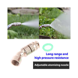 1Pc Brass Atomization Nozzle Adjustable Distance Spray Garden Medicine Cleaning Machine Agricultural Electric Sprayer Nozzle - 1