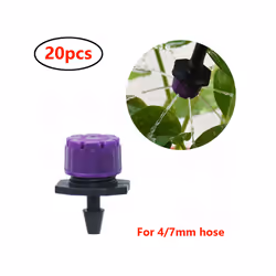 1/4 Inch Nozzle Dripper Watering Sprayer Misting Garden Irrigation System Connector Atomizing Sprinkler With Tee Barb Thread ...