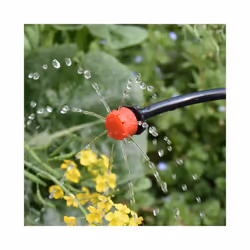 1/4 Inch Nozzle Dripper Watering Sprayer Misting Garden Irrigation System Connector Atomizing Sprinkler With Tee Barb Thread - White