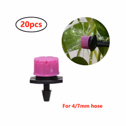 1/4 Inch Nozzle Dripper Watering Sprayer Misting Garden Irrigation System Connector Atomizing Sprinkler With Tee Barb Thread ...