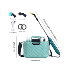 5L Electric Sprayer Garden Automatic Atomization USB Rechargeable Plant Sprayer Bottle Sprinkler Watering Can Agricultural - Green 5L Sprayer