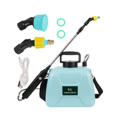 Watering Can Agricultural Equipment USB Rechargeable 5L Electric Sprayer Garden Plant Mister With Spray Gun Automatic - 5L Electric Blue
