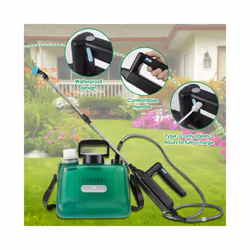 Garden Electric Sprayer 5L Lawn Sprinkler Plant Sprayer Watering Can USB Rechargeable Garden Plant Sprayer Irrigation Tool - Style A