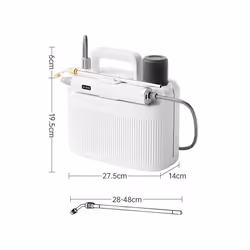 5L Garden Courtyard Electric Water Spray Type-C Charging 2200mAh Lithium Battery Household Garden Watering Flowers Spray - White
