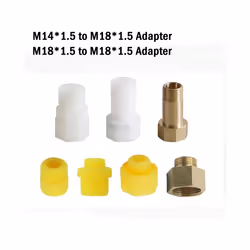 Sprayer Nozzle Gun Adapter Thread Connector Nozzle Fittings Garden Dedust, - M18 to M14