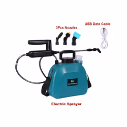 Electric Battery Sprayer With 3 Nozzles Small Spray Atomizing Spray Gun For Watering,Medicine Spraying,Disinfection Spraying ...