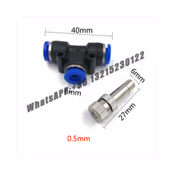 Misting Cooling System Low Pressure Atomizing Nozzles 6mm Slip lock Quick Connectors Humidify Watering Landscapingc Sprayer - ...