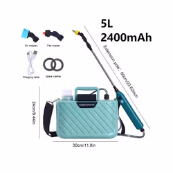 Shoulder-Type Electric Pesticide Sprayer 5L/8L 1800mAh/ Spray Garden Power Tool Comes With Bucket USB Charging - Set M