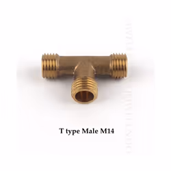Sprayer Nozzle Gun Adapter Thread Connector Nozzle Fittings Garden Dedust, - M14 Tee Connector