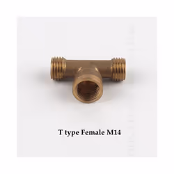 Sprayer Nozzle Gun Adapter Thread Connector Nozzle Fittings Garden Dedust, - F14 Tee Connector