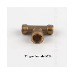 Sprayer Nozzle Gun Adapter Thread Connector Nozzle Fittings Garden Dedust, - F14 Tee Connector