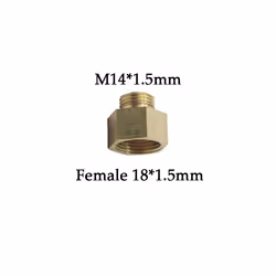 Sprayer Nozzle Gun Adapter Thread Connector Nozzle Fittings Garden Dedust, - M14 to F18 Brass