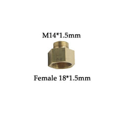 Sprayer Nozzle Gun Adapter Thread Connector Nozzle Fittings Garden Dedust, - M14 to F18 Brass