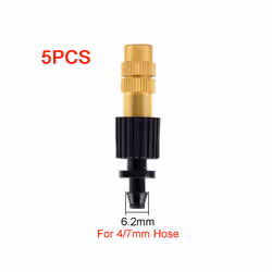 5PCS 8 Types of Micro Drip Irrigation Misting Brass Nozzle Garden Spray Cooling Parts Copper Sprinkler with Connector - C