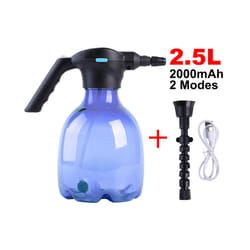 Electric Mist Spray Bottle Automatic Garden Watering Can Adjustable Water Sprayer - Purple 2.5L Nozzle