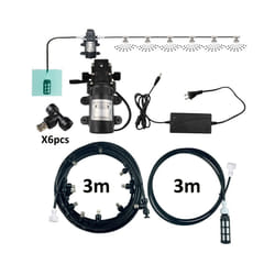 Water Mist Atomizer Electric Sprayer Misting Cooling System Garden Nebulizers Water Fog Plant Mister Nozzles - 6m
